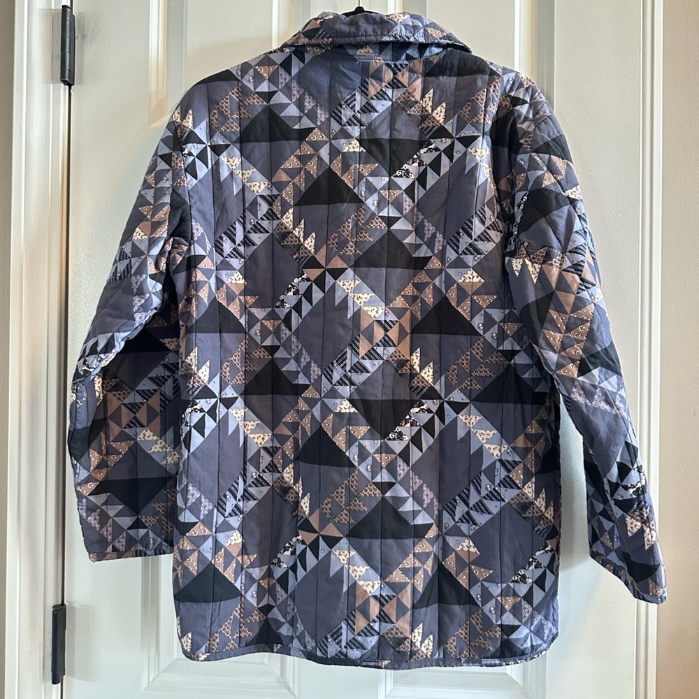 Universal Thread Quilted Patchwork Jacket Geometr… - image 7